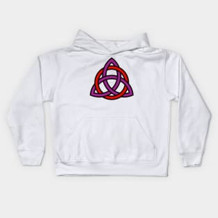Pagan Pride Triquetra with Ring Kids Hoodie